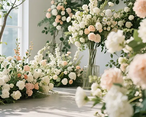 Quelles sont les caractéristiques spéciales de la décoration d'une pièce avec des fleurs artificielles