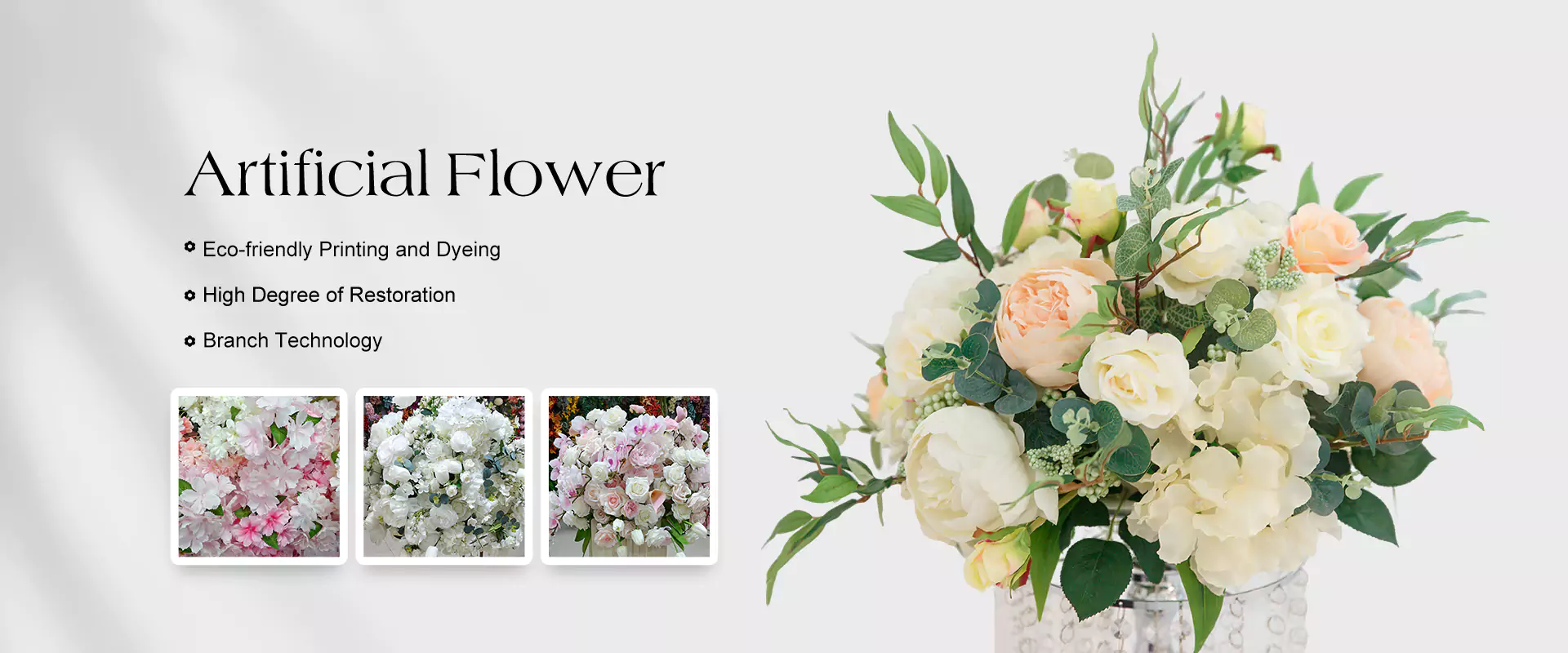 Chine des fleurs artificielles
