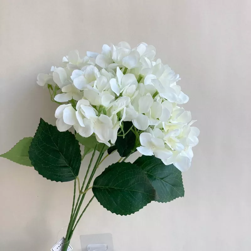 Fleurs d'hortensia artificielles de 5 têtes
