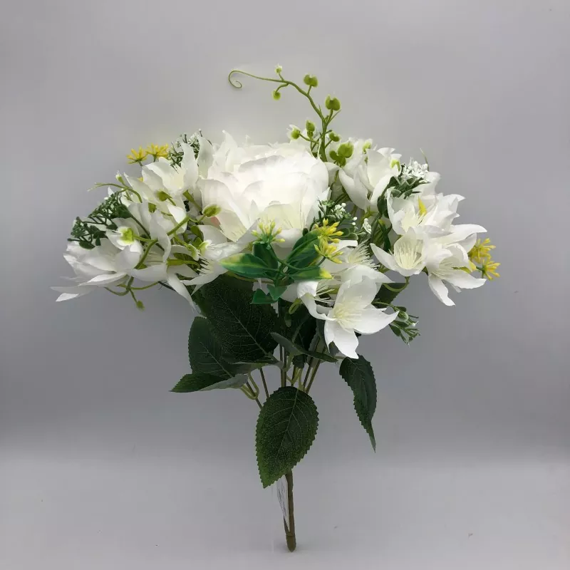 Bouquet de fleurs fausse pivoine avec Lily