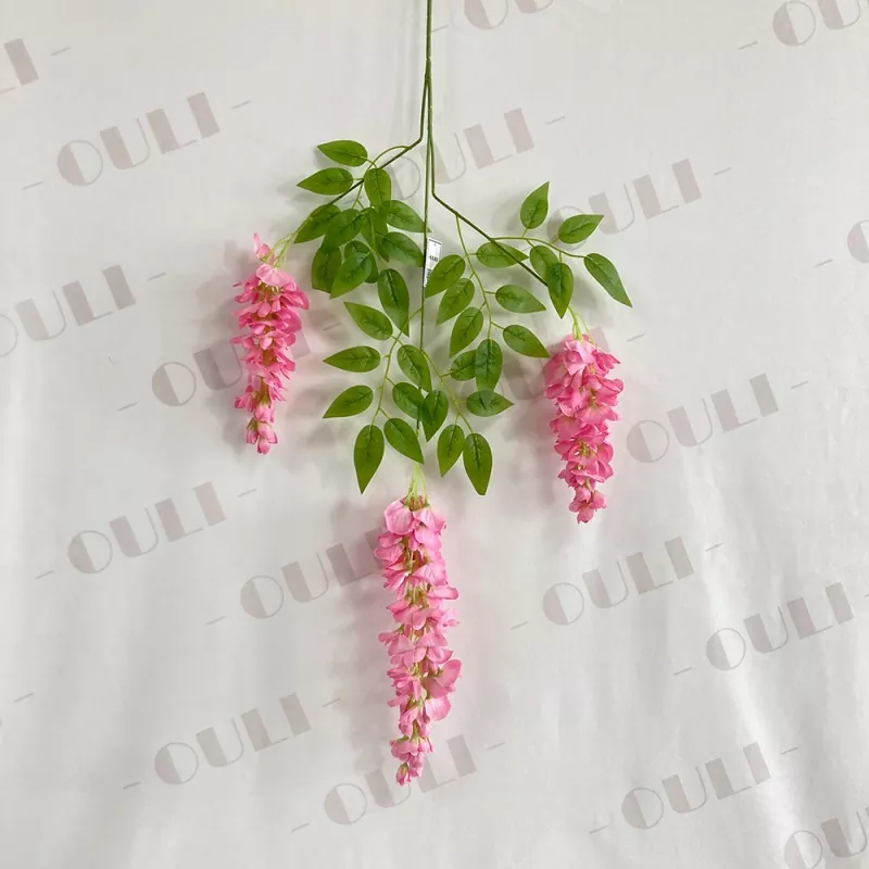 artificial flowering wisteria trees