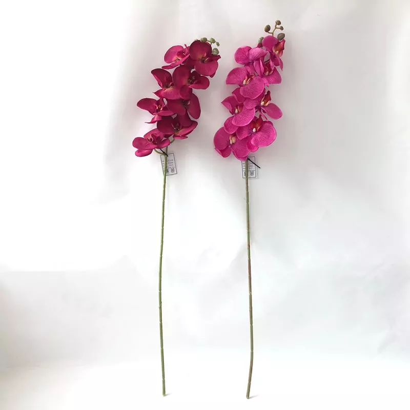 Fleurs d'orchidées artificielles en soie