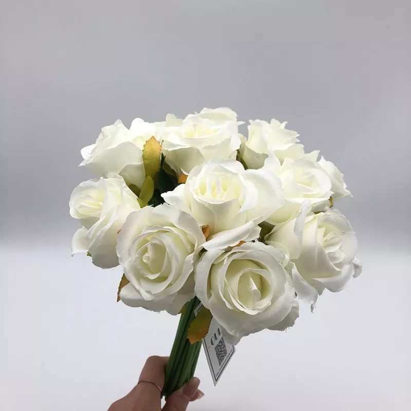 Bouquet de mariée à rose en soie