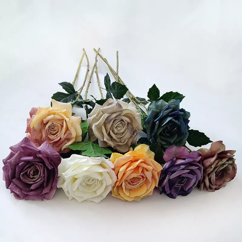 Rose artificielle unique